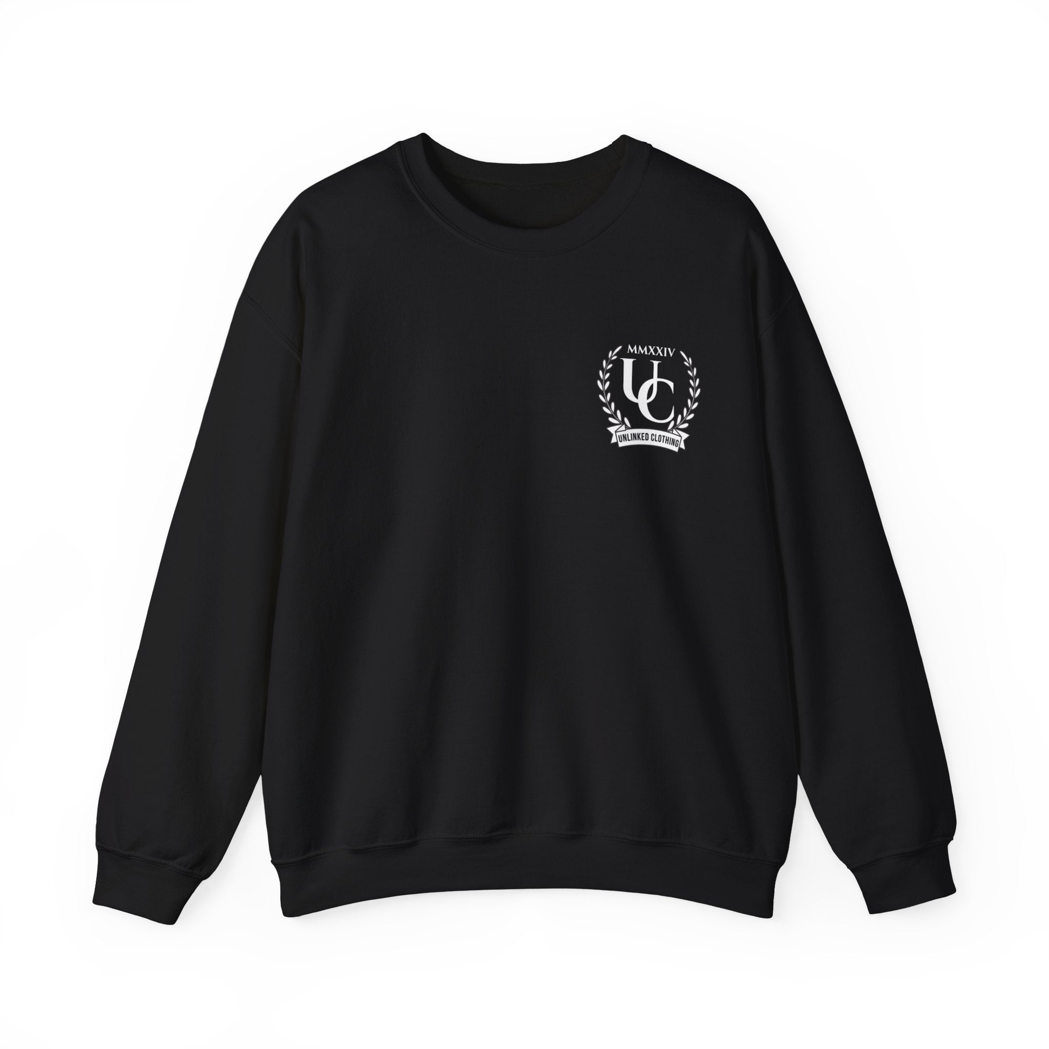 Logo Crewneck Sweatshirt Black – UNLINKED Clothing